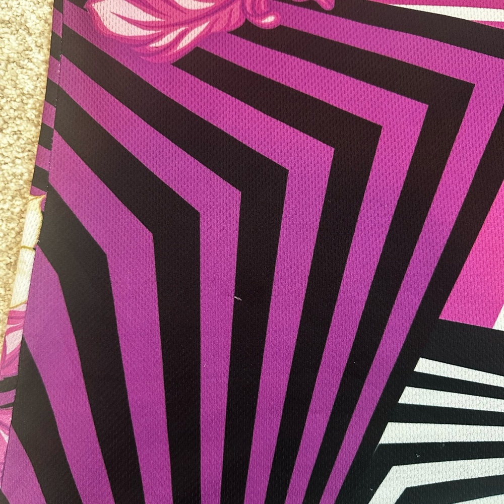 Women's Floral Tank Top - Purple and Red - Picture 2 of 2
